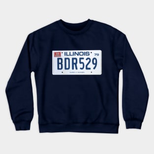 Blues Brothers Movie License Plate Crewneck Sweatshirt